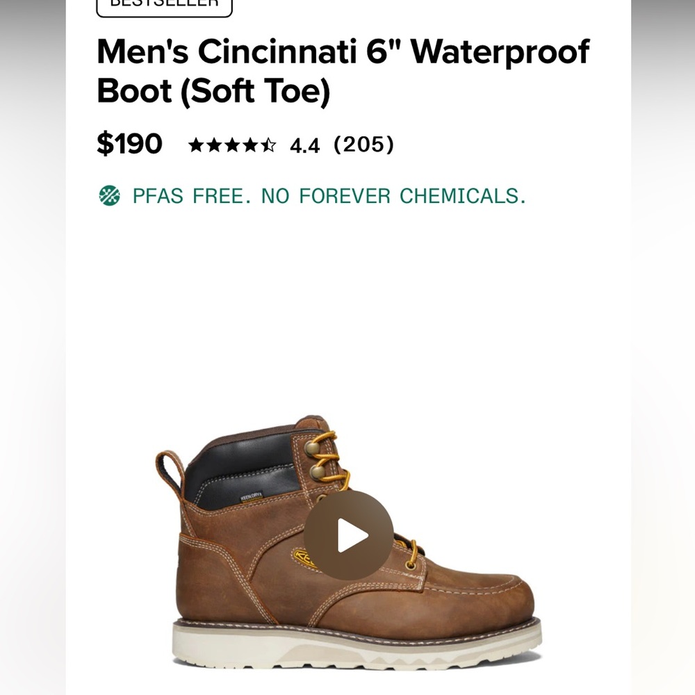 Men’s Keen Cincinnati Work Boots